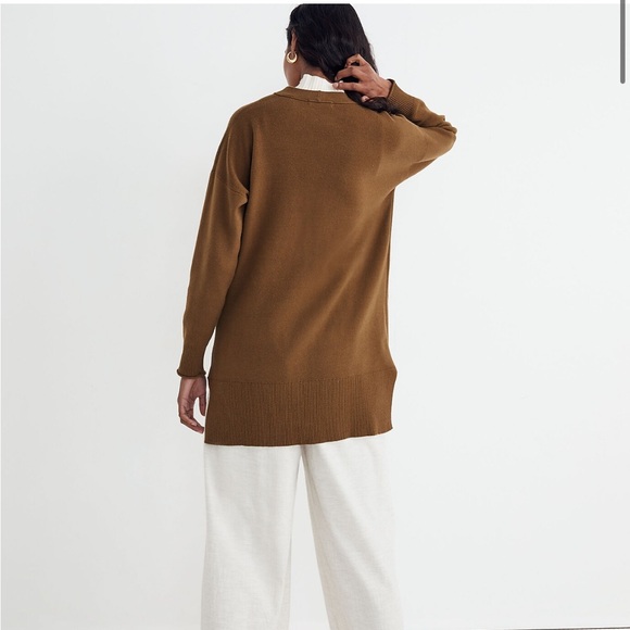 Like New Madewell Miller Cardigan Sweater, Medium, Golden Spinach - Picture 3 of 9